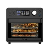 Aria Wave Mini 17QT Air Fryer & Toaster Oven with Accessories and Rotating Rotisserie Feature - Stealth