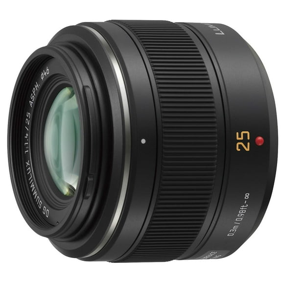 PANASONIC LUMIX G LEICA DG SUMMILUX LENS, 25MM, F1.4 ASPH., MIRRORLESS MICRO FOUR THIRDS, H-X025 (USA BLACK)