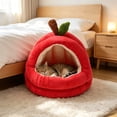 thumbnail image 5 of Antqov Cat Bed for Indoor Cats, Foldable Washable Cat Bed & Cave Soft Thick Removable Pet Bed for Kittens Home Office Supplies, 5 of 6