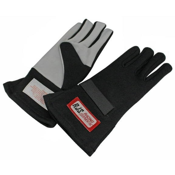 RJS Racing Equipment 600020105 Classic Single-Layer Racing Gloves SFI 3.3/1 Larg