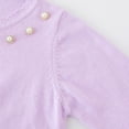 thumbnail image 6 of Kaemgyyd Little Girls Knit Cardigan Long Sleeve Button Closure Shrug Sweater Fashion Solid Color Crop Tops Fall Trendy Clothes 1-14, 6 of 6