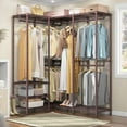 thumbnail image 4 of VIPEK L40 Garment Rack L Shape Clothes Rack for Corner Freestanding Closet, 53.75"L x 38"W x 75.6"H, Load Capacity 950 LBS, Bronze, 4 of 8