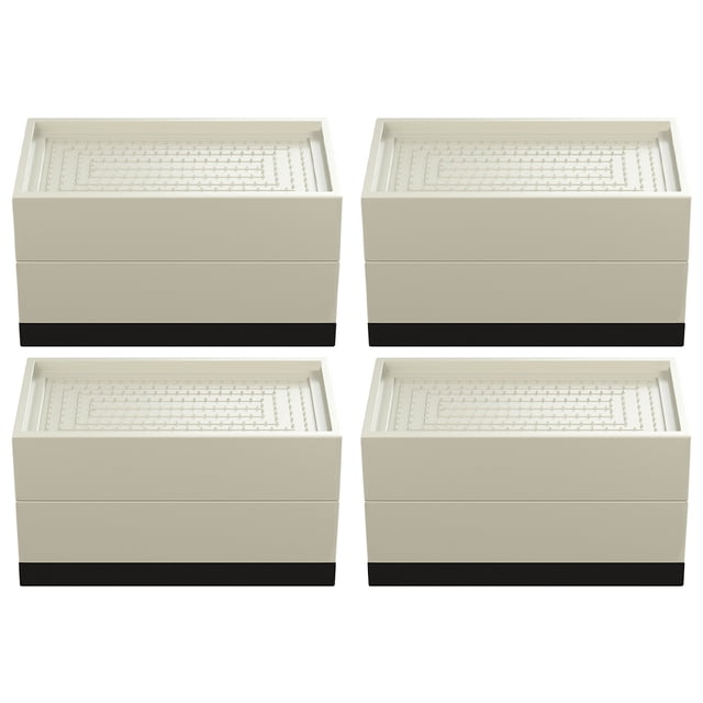 Elevadores de cama Sunnimix Plástico Cuadrado Beige
