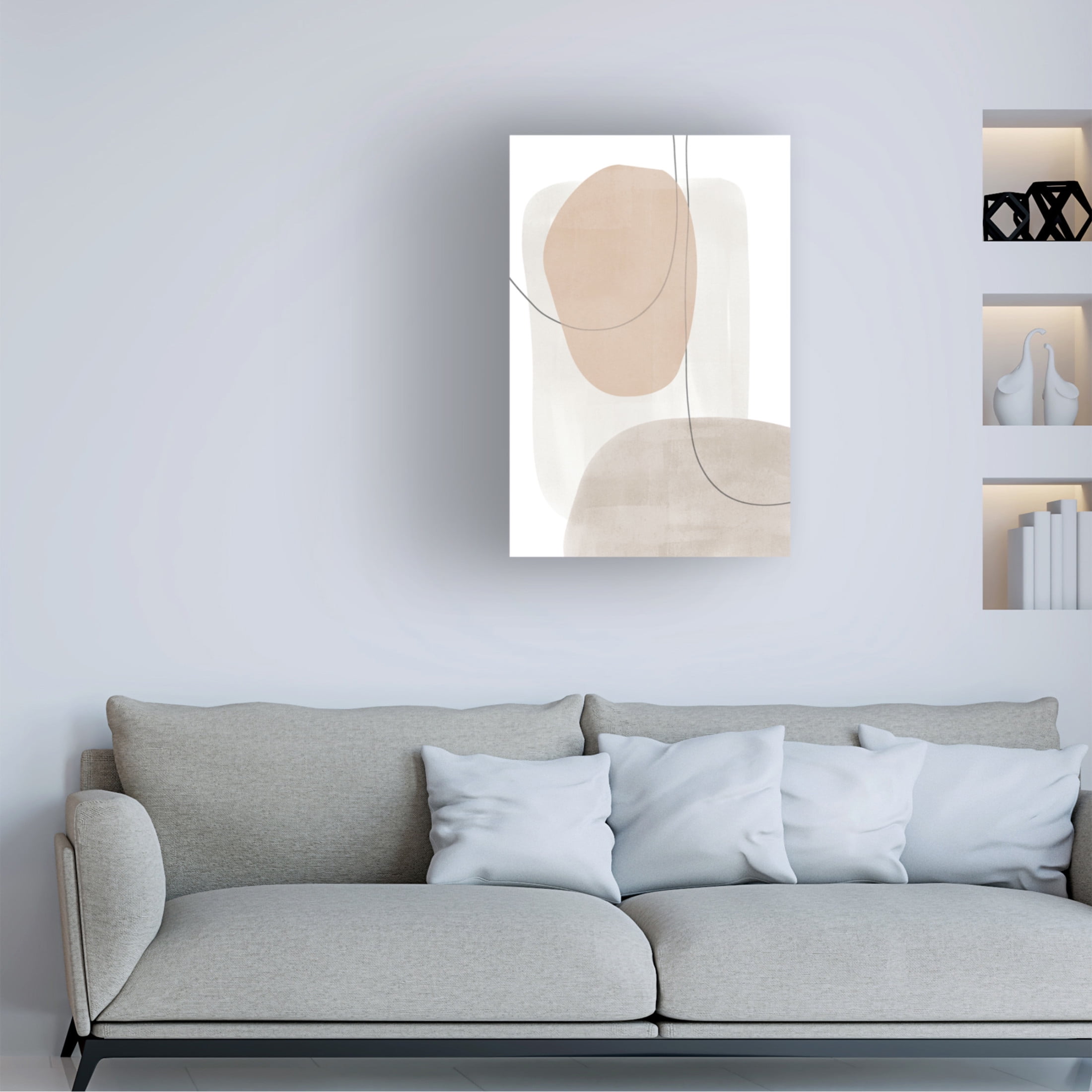 Trademark Fine Art Melloi Art Prints Circle Abstract Painting Canvas Wall Art