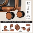 thumbnail image 3 of Joyway 3-Piece Front Opening Cover Carry-on Luggage Side Hooks TSA Lock Spinner Wheels YKK Zippers, 3 of 8