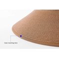 thumbnail image 4 of Sombrero de paja plegable KAIYANG con visera solar para mujer tamaño ajustable ala ancha beige, 4 of 5