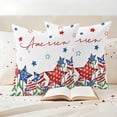 thumbnail image 2 of Outdoor Pillow Covers Watercolor American Star Waterproof Pillow Cases 16x16 Set of 2, Independence Day USA Flag Theme Throw Pillow Cover Pillowcase for Patio Balcony Couch Garden, 2 of 9