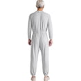 thumbnail image 2 of CHICTRY Combinaison Adaptative pour Hommes Manches Longues Poignets Élastiques Combinaison Anti-Rayures Col Rond Justaucorps d'Infirmière Gris 3TG, 2 of 7