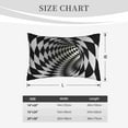thumbnail image 6 of Bingfone 3d Vortex Illusion Standard Size Pillowcase, Long Staple Pure Cotton Envelope Closure Pillow Cover,20"X30", 6 of 9