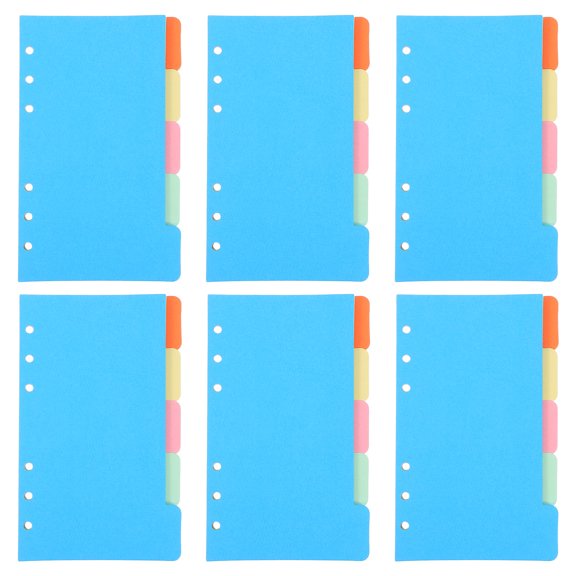 FONDOTIN 30Pcs Colored Index Classified Labels for Pocketbook Smooth Writable Tab Dividers