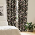 thumbnail image 2 of Ambesonne Botanical Curtains, Continuous Branches Retro, Pair of 28"x84", Pale Khaki and Dark Coral, 2 of 5