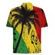 thumbnail image 4 of Blusa y camisa de manga corta con cuello vuelto Camisa casual para hombre Camisa de bolos vintage de manga corta Camisas de verano de playa cubana Camisa con botones Blusa para hombre Poliéster, 4 of 5