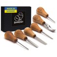 thumbnail image 1 of Kit de gubias para tallado en madera BeaverCraft de 6 piezas con mangos de fresno, 1 of 8