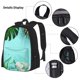 thumbnail image 3 of Easygdp Tropical Pineapple Mochila para Niños y Niñas con Set de Caja de Almuerzo y Estuche para Lápices 3 en 1, Mochila Escolar Estampada para Adolescentes, 3 of 7