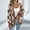 Coffee, variant on Women's Knitted Cardigans Fall Sweater for Womens Long Sleeves Plaid Printed Open Front Casual Coat Loose Fit Fall Going out Party Comfortable Outerwear Versatile,Black