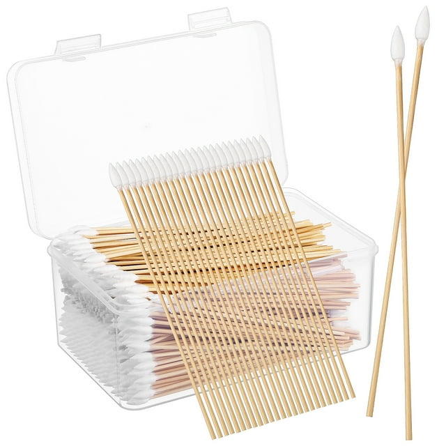 500pcs Precision Cotton Swabs Ear Cleaning Swabs Nail Cleaner Swab Makeup Swabs Cotton Tipped Applicator