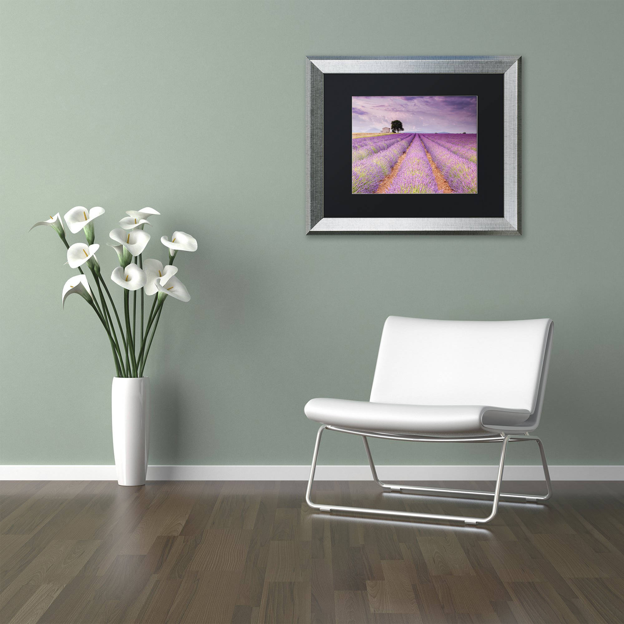 Trademark Fine Art 'Stone House' Canvas Art by Michael Blanchette Photography, Black Matte, Silver Frame