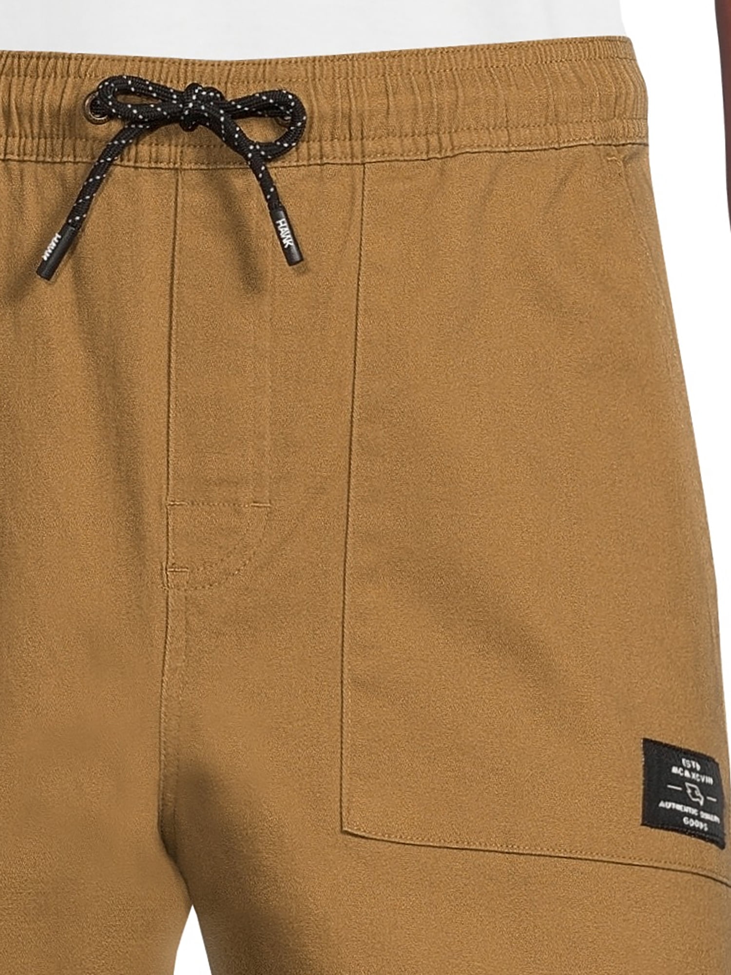 Tony Hawk Men's Stretch Twill Shorts with Pork Chop Pockets, Sizes S-XL
