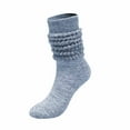 thumbnail image 2 of FAZVAOO Womens Knee High Socks Unisex Warm Knit Socks,Blue 3 Pairs, 2 of 8