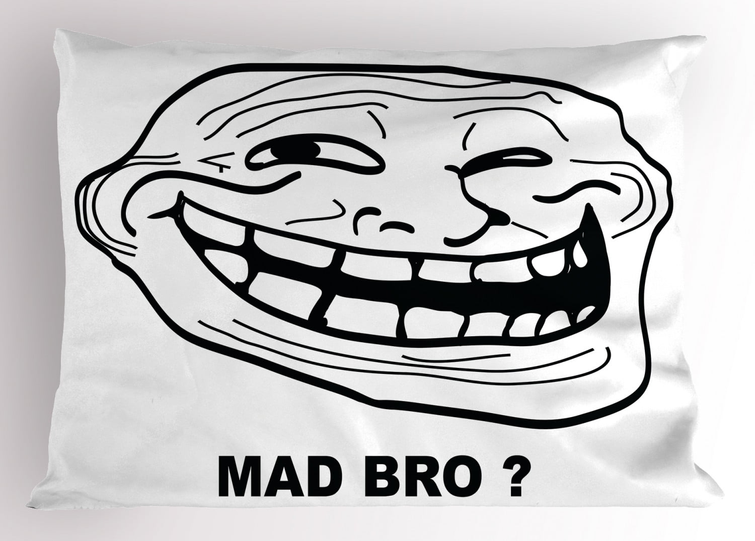 Troll Face Meme Funny Dank Meme Troll Face Throw Pillow : Home  & Kitchen