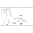 thumbnail image 4 of QCAA Black Steel Hinge 3/8'' Offset for Cabinet Door, Matte Black, 6 Pack, Made in Taiwan, 4 of 4