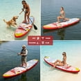 thumbnail image 5 of AISUNSS 10.6ft Inflatable Stand up Paddle Board, pink paddle board, Complete SUP Accessories, for Adults and Beginners, 5 of 9