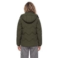 thumbnail image 5 of Wantdo Women's Autumn Jacket Hooded Winter Coat Packable Puffer Jacket Camping Use Amry Green 2XL, 5 of 9