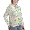 thumbnail image 6 of Lsque Watercolor Wildflowers Pattern Casual Women's Hoodie,Hooded Sweatshirt with Kangaroo Pocket,Pullover Hoodie with Eye-catching Drawstrings-Small, 6 of 7
