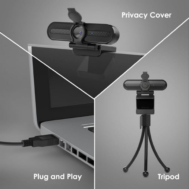 Webcam Streaming SGHH 4K-2K-1080P HD Webcam Avec Microphone USB PC Ordinateur Autofocus Camera Usb