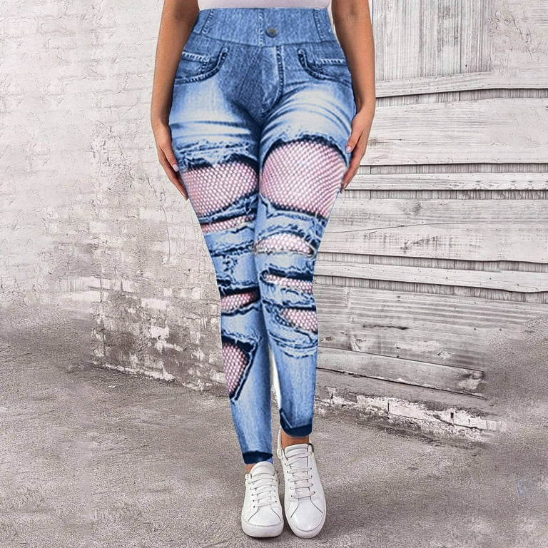 Grey ripped leggings best sale