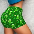 thumbnail image 4 of Wukai St Patrick's Day2 Print Pack Biker Shorts for Women Yoga Workout Gym Running Scrunch Active Shorts-Medium, 4 of 8