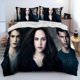 thumbnail image 1 of Juego de edredón de la saga Crepúsculo, funda de edredón de la saga Crepúsculo, juego de cama doble, funda de edredón, funda de almohada, juego de cama tamaño king y queen, 1 of 6