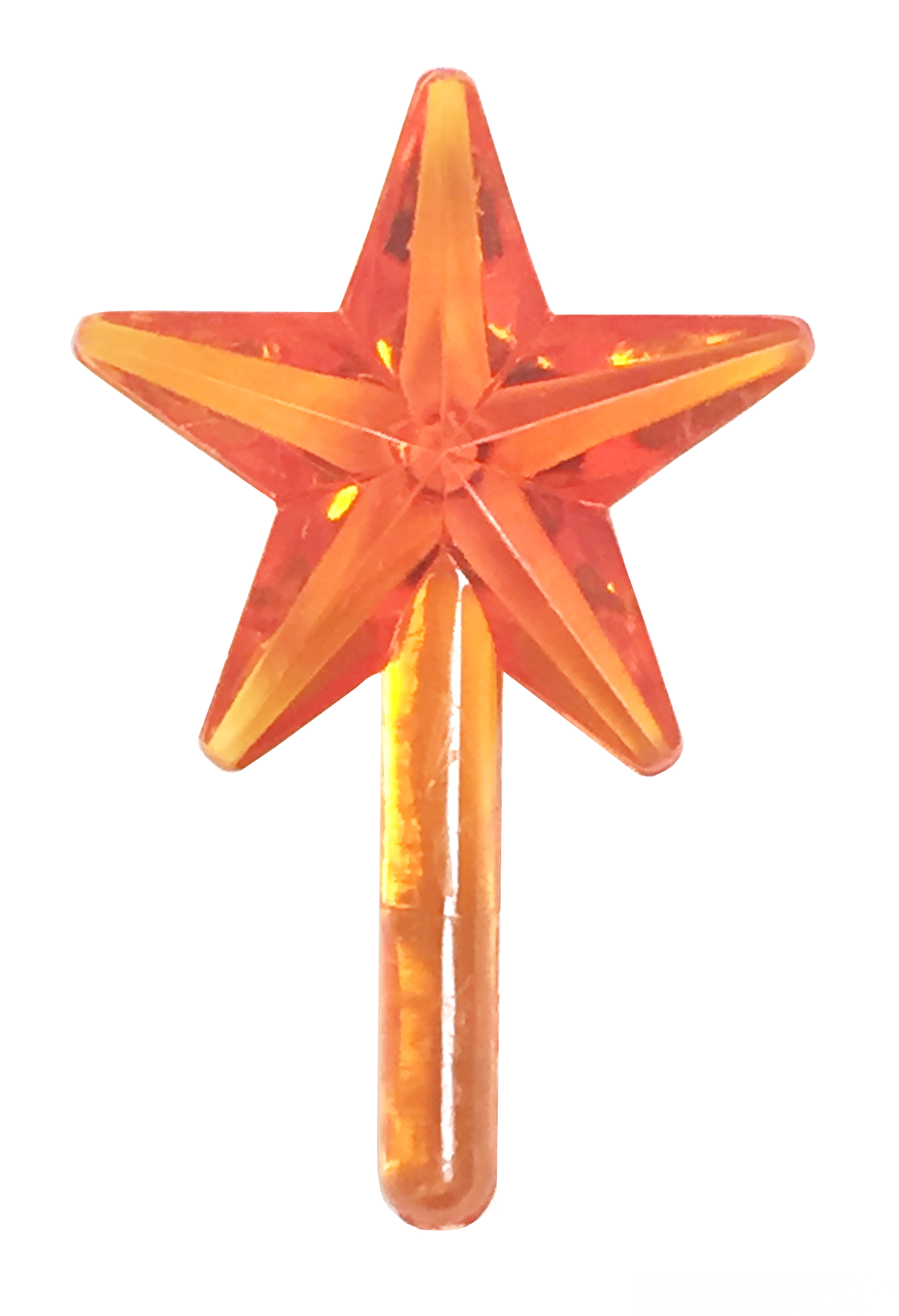 National Artcraft Stars For Ceramic Christmas Trees Orange (Pkg/5