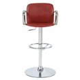 thumbnail image 1 of Pulaski Davenport Réglable Hauteur Gaz Ascenseur Barstool, 34&amp;quot;, Rouge, 1 of 2