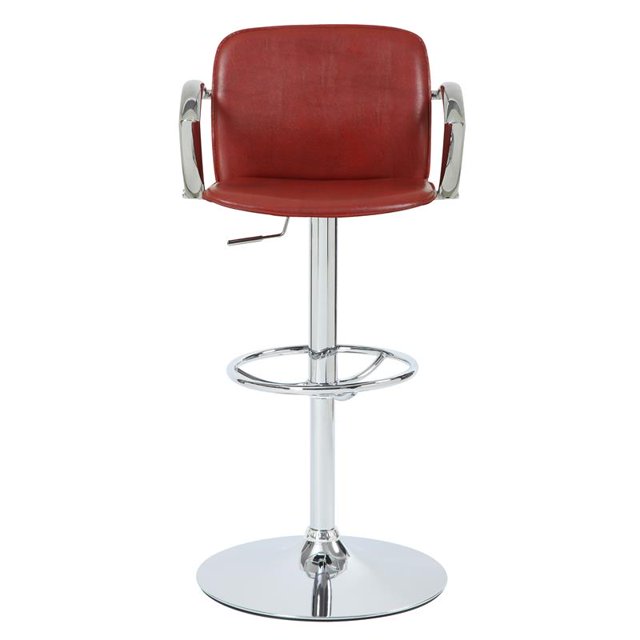 Pulaski Davenport Réglable Hauteur Gaz Ascenseur Barstool, 34", Rouge