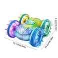 thumbnail image 2 of Fesfesfes Double-Mode Stunt Remote Control Stunt ,360° Barrel Roll Truck with Color-Adaptive LED System Stunt Flip Bucket Remote Control Car Blue, 2 of 4