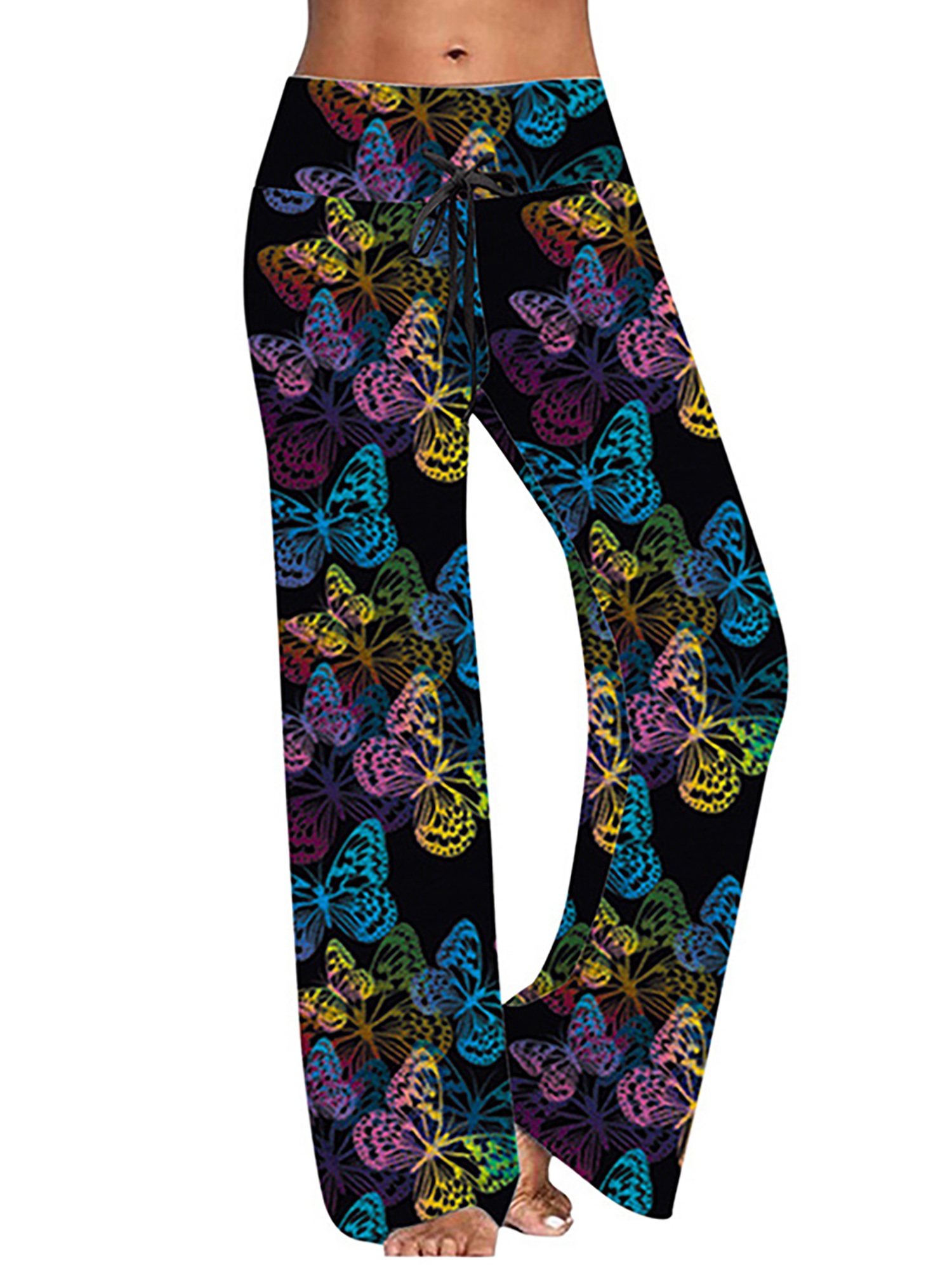 Sexy Dance Women Bootcut Yoga Pant Elastic High Waist Tummy Control Work Pant Workout Running