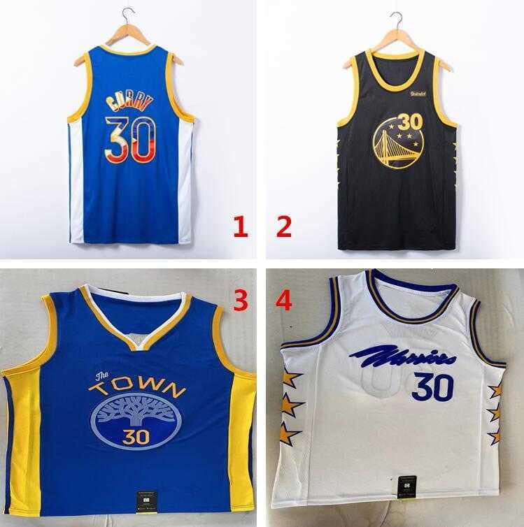 NBA_ Golden Red State Blue Warriores Basketball Jersey 30 33 11 Champagne Stephen  Curry James Wiseman Klay Thompson 666 