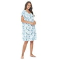 thumbnail image 2 of Casual Nights Women's Short Sleeve Floral Nightgown Nightshirt Night Dress, 2 of 5