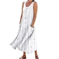 thumbnail image 1 of asddcavvf Robes pour Femmes Robe d'Été Sans Manches Décontractée Imprimée Colorée avec Poche pour la Plage, 1 of 5