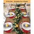 thumbnail image 4 of 13 Inch Round Placemats Set of 4, Red Christmas Non Slip Heat Insulation PP Table Mats, Snowman Xmas Truck Balls Tree Washable Place Mats for Kitchen Dining Party Table Decor, 4 of 7