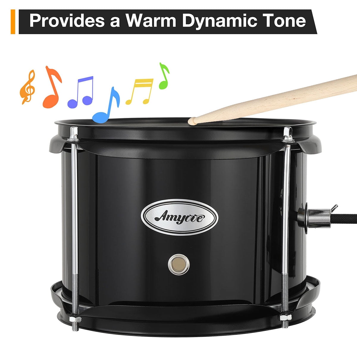 Danolapsi Drum Set for Beginners, 3-Piece Drums Set, Drum Sets with Bass Drum, 8" Suspended Cymbal, Stool, Drumsticks, Pedal