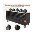 thumbnail image 3 of 15-Drawer Large Rolling Tool Chest, 72" Mobile Tool Storage Cabinet with Wheels and Wood Top, Garage Tool Box Organizer with Anti-Slip Liner for Warehouse, Workshop, 3 of 7