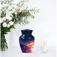 thumbnail image 7 of Lighthouse Small Cremation Urns For Human Ashes, Blue Keepsake Urns For Human Ashes Adult Female Small 3 Inch, Purple Mini Urn For Brother, 7 of 7