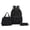 Black, variant on HJYCHN Boy Backpack Heart Dot Print 3Pc Set Daypack with Lunch Tote Pencil Case Back to School Supplies for Kids Backpack for Girls Black