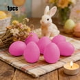 thumbnail image 2 of HuiXinOu Easter Flocked Foam Eggs, Modern Style with Multiple Colors, Decorative Eggs for Easter Baskets, Tabletop Decor and Easter Celebrations, 2 of 6