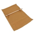 thumbnail image 2 of Bolsa de lona para almacenamiento de acampada con 12 bolsillos para toallas y vajilla, color marrón, portátil y apta para picnics al aire libre, 2 of 8