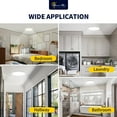 thumbnail image 6 of Led Flush Mount Ceiling Light, 24 Inch kitchen light fixtures,5 Color Temperatures Adjustable(2700K/3000K/3500K/4000K/5000K), 3360LM Round 0.94 Inch Thickness, 6 of 8