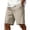 Khaki, variant on Admvng Men's Shorts Casual Lightweight Big & Tall Drawstring Elastic Waist Gym Shorts with Pockets
