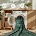 thumbnail image 6 of 4x6 Area Rugs for Living Room: Washable Rug Soft Vintage Distressed Floral Carpet Indoor Non-Slip Stain Resistant Large Carpets for Bedroom Dining Room Farmhouse Nursery Home Office Deep Green, 6 of 18
